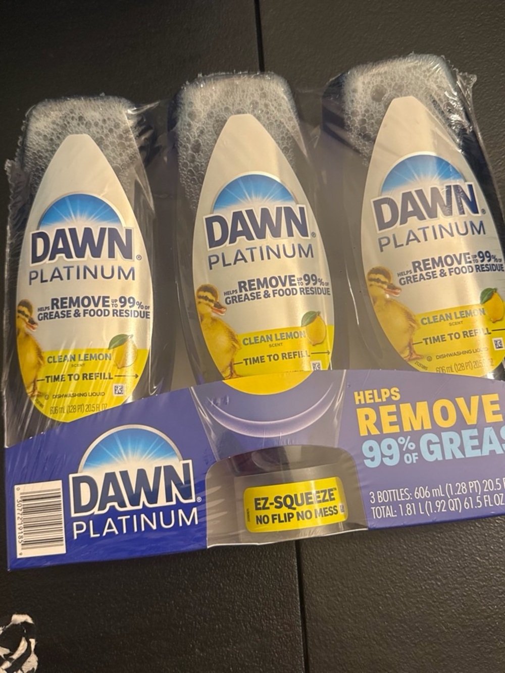 Clean Lemon Dish Soap + Scrubber, Yellow